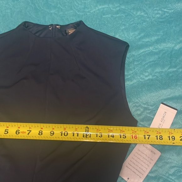 Sleeveless Alexia Admor Fara Dress Navy Blue Midi Sheath Tie‎ Belt women’s 4 NWT - Picture 14 of 17